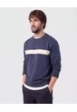 Buzo Con Franja En Contraste   Para Hombre Azul Patprimo de Patprimo