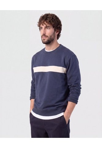 Buzo Con Franja En Contraste   Para Hombre Azul Patprimo Patprimo