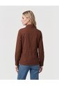 Chaqueta Con Ajuste De Cintura   Para Mujer Café Patprimo de Patprimo