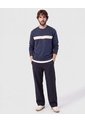 Buzo Con Franja En Contraste   Para Hombre Azul Patprimo de Patprimo