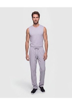 Pantalón Bota Recta Con Cordón Para Hombre Gris Patprimo