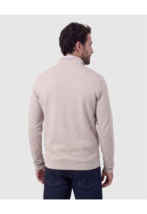 Buzo Con Cuello De Botones Para Hombre Café Patprimo