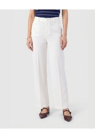 Pantalón De Bota Recta   Para Mujer Blanco Patprimo Patprimo