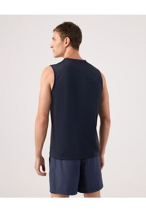 Camiseta Unicolor Manga Sisa Para Hombre Azul Patprimo