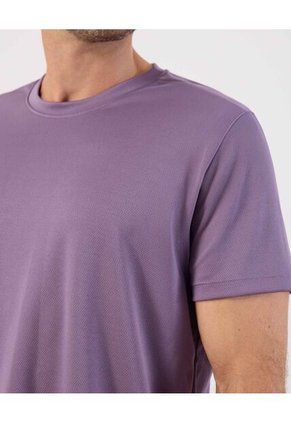 Camiseta Deportiva Unicolor   Para Hombre Morado Patprimo