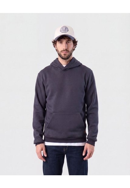 Buzo Con Capucha Y Bolsillo Kangoo   Para Hombre Azul Patprimo