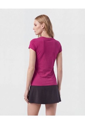 Camiseta Deportiva De Manga Corta   Para Mujer Vino Patprimo