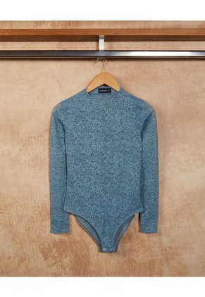 Body Para Mujer Manga Larga Color Azul  Marca Patprimo #30200009