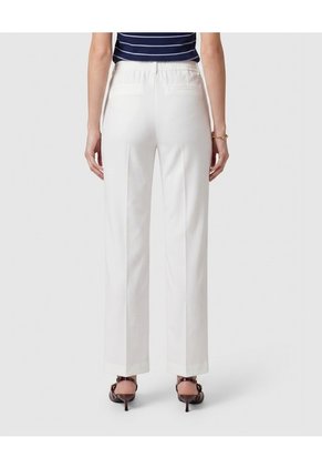 Pantalón De Bota Recta Para Mujer Blanco Patprimo
