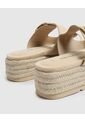 Sandalias De Plataforma Con Hebillas   Para Mujer Beige Patprimo de Patprimo