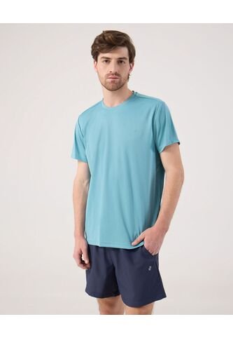 Camiseta Manga Corta Texturizada  Para Hombre Azul Patprimo Patprimo