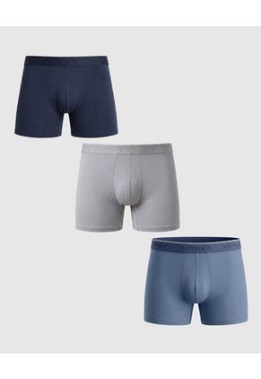 Set X3 Boxers Con Ajuste X3 Para Hombre Negro Patprimo