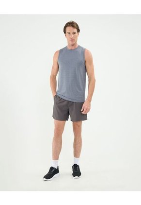 Camiseta Deportiva Jaspeada Para Hombre Gris Patprimo