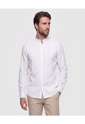 Camisa Guayabera Premium Para Hombre Blanco Patprimo