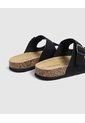 Sandalias De Doble Hebilla   Para Hombre Negro Patprimo de Patprimo