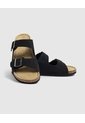 Sandalias De Doble Hebilla   Para Hombre Negro Patprimo de Patprimo