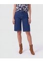 Bermudas Denim Tiro Alto   Para Mujer Azul Patprimo de Patprimo