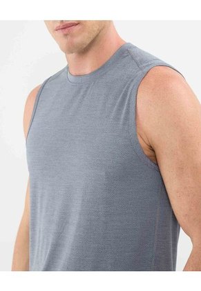 Camiseta Deportiva Jaspeada Para Hombre Gris Patprimo