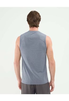 Camiseta Deportiva Jaspeada Para Hombre Gris Patprimo