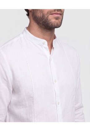 Camisa Guayabera Premium Para Hombre Blanco Patprimo