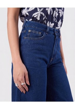 Bermudas Denim Tiro Alto Para Mujer Azul Patprimo