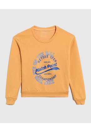Buzo De Cuello Redondo Para Niño Infantil Niño Naranja Patprimo