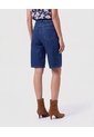 Bermudas Denim Tiro Alto   Para Mujer Azul Patprimo de Patprimo
