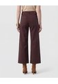 Jeans Culotte Con Costuras Frontales   Para Mujer Café Patprimo de Patprimo