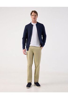 Pantalón Clásico  De Corte Recto  Para Hombre Café Patprimo