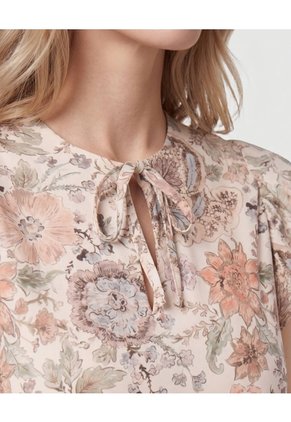 Vestido Largo Estampado Con Volantes   Para Mujer Verde Patprimo