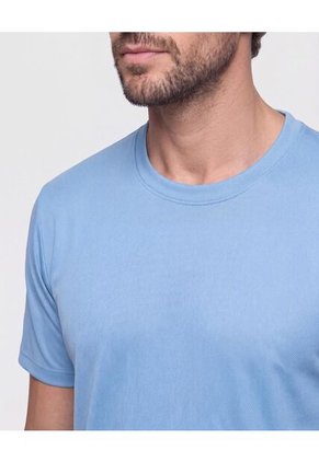 Camiseta Manga Corta Texturizada Para Hombre Azul Patprimo