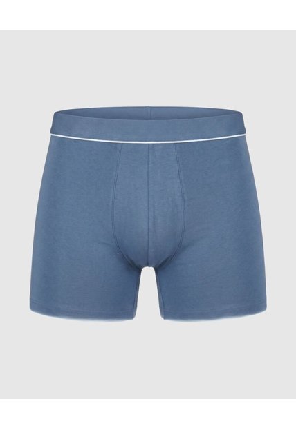 Bóxer Medio Con Pretina Elástica  X1 Para Hombre Azul Patprimo