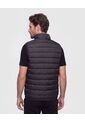 Chaleco Acolchado Cuello Alto   Para Hombre Negro Patprimo de Patprimo