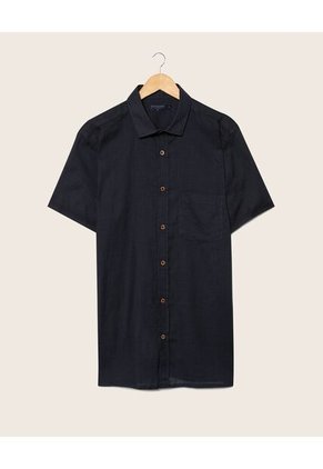 Camisa Para Hombre Manga Corta Con Bolsillo Color Negro Marca Patprimo #44012490