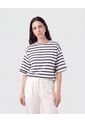 Camiseta Oversize Manga 3/4   Para Mujer Blanco Patprimo de Patprimo