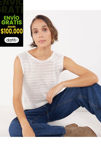 Camiseta Para Mujer Manga Sisa Color Blanco Marca Patprimo #30093403 Patprimo