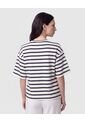 Camiseta Oversize Manga 3/4   Para Mujer Blanco Patprimo de Patprimo