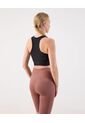 Top Deportivo Acanalado  Para Mujer Negro Patprimo de Patprimo