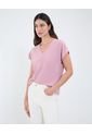 Blusa Para Mujer Manga Corta Color Rosa Marca Patprimo #30123559 de Patprimo