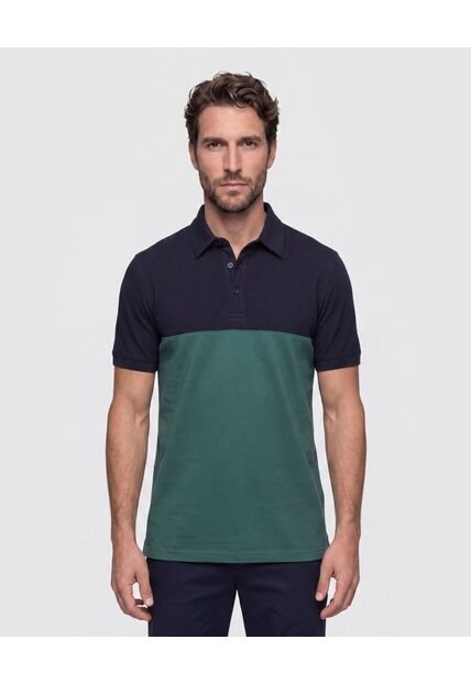 Polo Bloques   Para Hombre Azul Patprimo