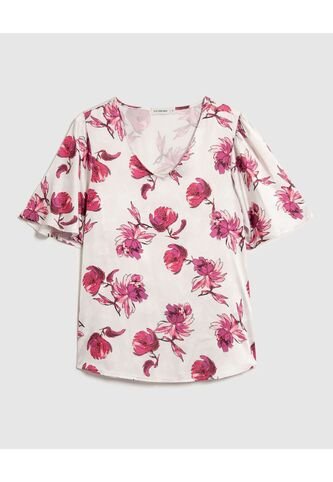 Blusa Para Mujer Manga Corta Color Blanco Marca Patprimo #30123459 Patprimo