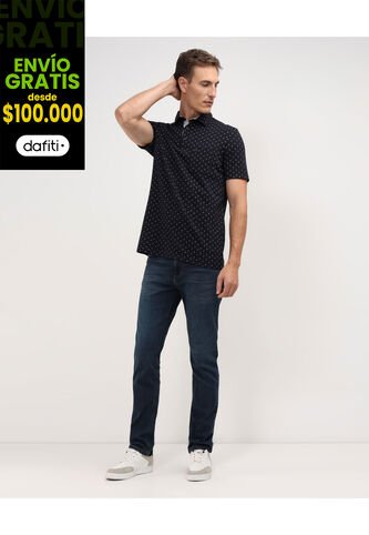 Polo Para Hombre Cuello Maquina Con Bolsillo Color Azul  Marca Patprimo #44112591 Patprimo