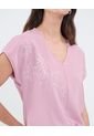 Blusa Para Mujer Manga Corta Color Rosa Marca Patprimo #30123559 de Patprimo