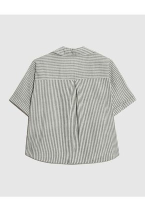 .Camisa De Mujer Manga Corta Marca Patprimo Gris #30010678