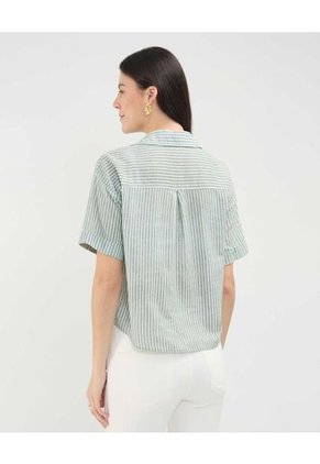 .Camisa De Mujer Manga Corta Marca Patprimo Gris #30010678