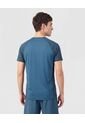 Camiseta Deportiva Con Detalle En Mangas   Para Hombre Azul Patprimo de Patprimo