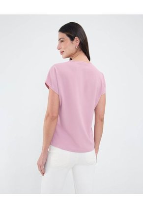 Blusa Para Mujer Manga Corta Color Rosa Marca Patprimo #30123559