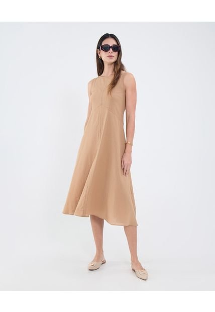 Vestido Para Mujer M/Sisa Medio Color Café Marca Patprimo #30171055