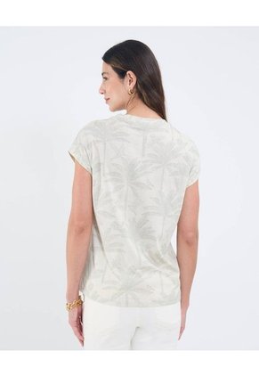 Camiseta Para Mujer Manga Corta Cuello Redondo Color Verde Marca Patprimo #30093716