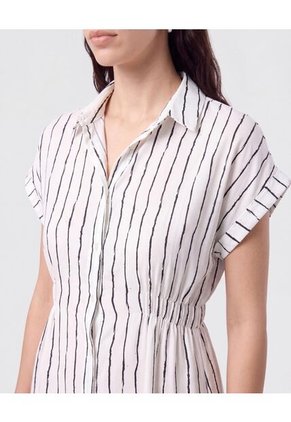 Vestido Camisero Largo   Para Mujer Blanco Patprimo